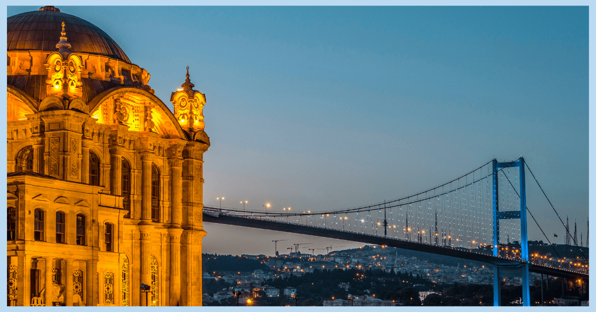a beautiful bridge in Istanbul Ortakoy